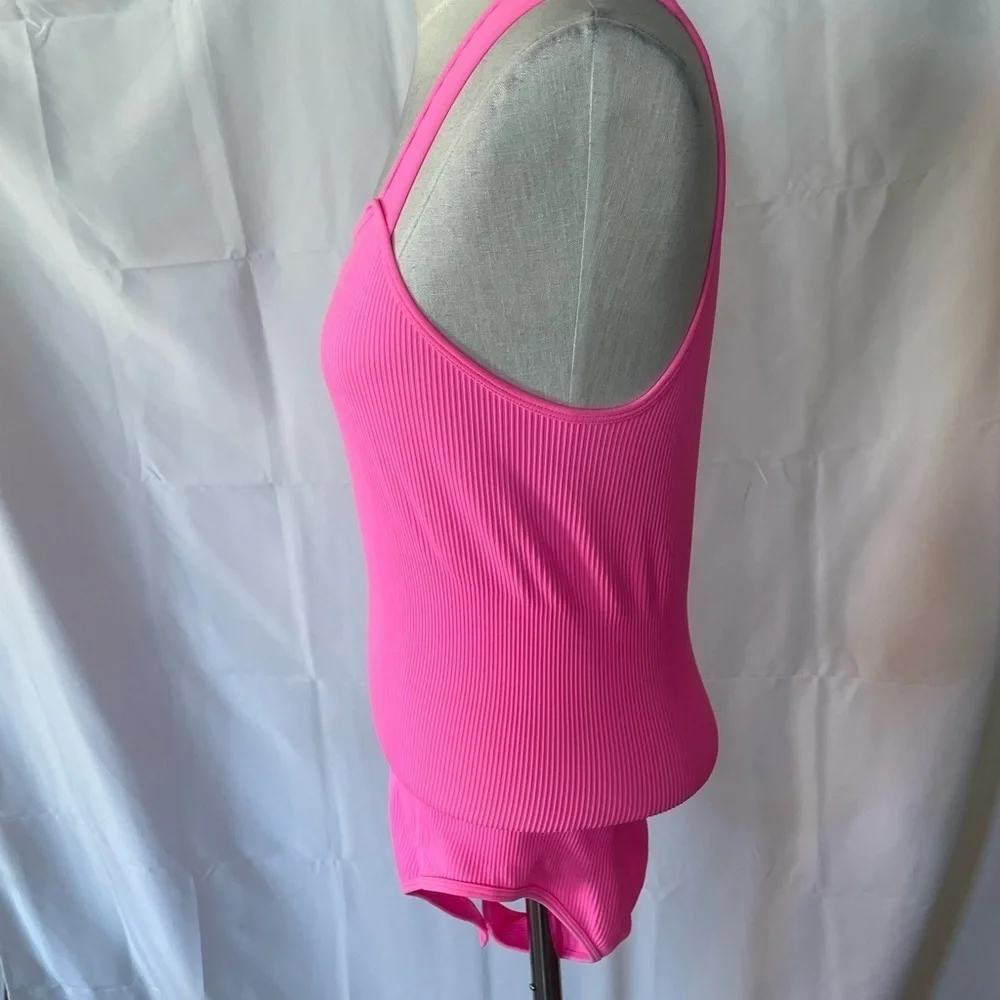 Vibrant Pink Ribbed tummy control bodysuit body shaper size XXL - Picture 5 of 8
